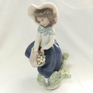 １円～ LLADRO リヤドロ #5222 「きれいな花ばかり」 名作 フィギリン 陶器人形 Linda IW308DZ_LLD06_E_60