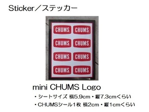 チャムス ステッカー CHUMS mini Logo CH62-0089 新品 防水素材