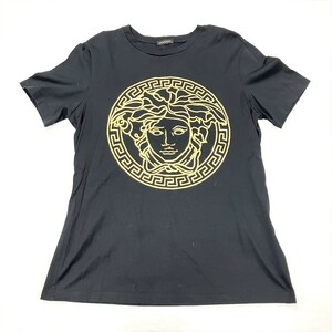 ヴェルサーチェ VERSACE 半袖Ｔシャツ コットン ブラック 36 メデューサ プリント