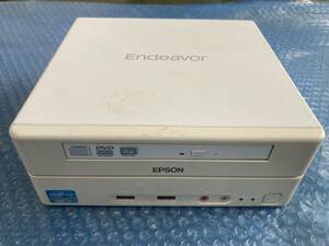 中古/ EPSON Endeavor ST160E i7-3520M 2.90GHz/ROM 16GB/ HDD なし/電源 社外品・DVI - HDMI 変換ケーブル 付