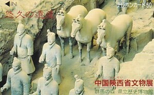 ●中国陝西省文物展 群馬の森 県立歴史博物館テレカ