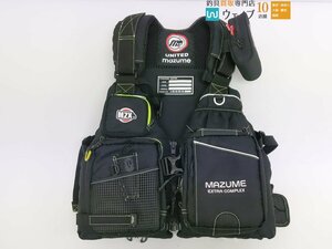 マズメ MZX タイドマニアライフジャケット MZXLJ-089 ブラック×ライム 美品