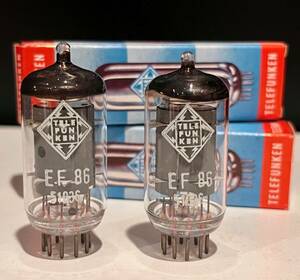 真空管 TELEFUNKEN EF86 未使用 保管品 2本セット