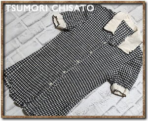 ☆TSUMORI CHISATO　ツモリチサト　ギンガムチェック楊柳半袖シャツ☆