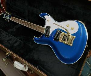 貴重な色合い　Mosrite USA The Ventures Model 63 セットネック、サイドジャックで人気の63モデル　ブルーメタリックUSA