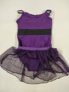 【未使用】フェアリー プリンセス nissen STYLE レオタード 120サイズ　スカート バレエ 　紫　パープル※在庫複数あり