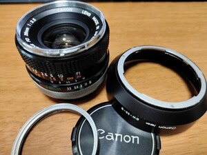 CANON キヤノン FD 28mm F3.5 オールドレンズ〈現状お渡し品〉