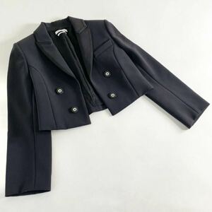 ◯ 39c11《美品》FOXEY NEW YORK COLLECTION フォクシー ニューヨーク コレクション ショートレングスジャケット 38 ブラック ブレザー