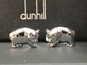 超美品 Dunhill パンダ 925 カフス カフリンクス ダンヒル