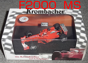 送料込み 非売品 Krombacher別注 マテル タバコ仕様 1/43 フェラーリ F1-2000 シューマッハ F2000 FERRARI MS