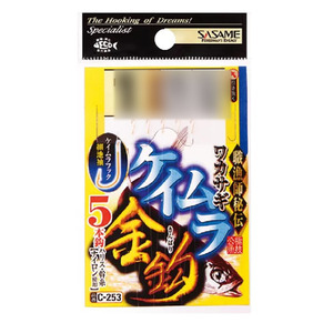 【40Cpost】ササメ ワカサギ仕掛 ケイムラ金鈎5本 C-253 針1.5号 ハリス0.2号(sasame-308716)