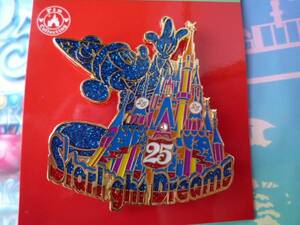 即決♪新品未使用♪東京ディズニーランド 25周年記念スターライトドリームス ピンバッジ♪TDR TDL TDS♪