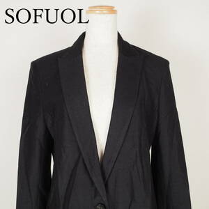 L0509*SOFUOL*ソフール*レディースジャケット*サイズ4*黒*