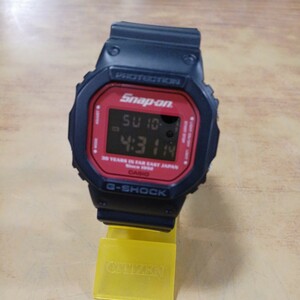CASIO Snap on×G-SHOCK DW-5600VT スナップオン×Gショック 30周年記念 腕時計 デジタル 中古 動作確認済み 長期保管