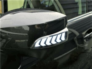 スバル SUBARU VM4 レヴォーグ VAG WRX S4用 シーケンシャル 流れるドアミラーウインカー 黒枠レンズ 左右★アベスト AVEST 匿名 送料無料