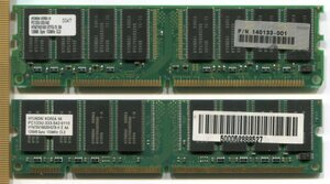 【HYUNDAI】128MB-168pin-PC133-SDRAM DIMM(2枚組、計256MB）
