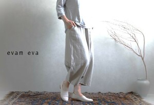 新品同様★evam eva　Linen sarrouel pants　リネン　サルエル★エヴァムエヴァ麻100％