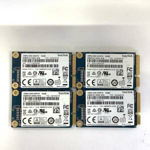 K60424156 SanDisk ｍSATA 32GB SSD 4点 【中古動作品】