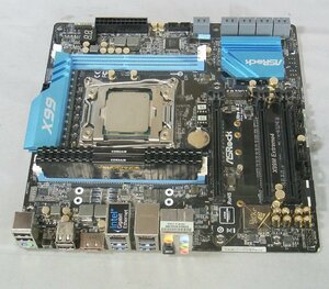 B39369 O-04250 ASRock X99M Extreme4 + Xeon E5-1630v3 + 8GB×2 LGA2011-3 マザーボードセット ジャンク