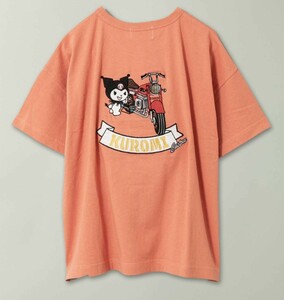 ★新品★JUICY×KUROMI クロミ 総刺繍Tシャツ オレンジ色 LLサイズ