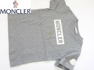 MONCLER モンクレール ★キッズ　グレー　とても質の良いコットン生地で滑らか　半袖　Tシャツ　 6（116）　120相当