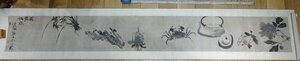 rarebookkyoto　YU-47　李朝絵画　張承業・吾園　　富貴如意・紙本水墨　まくり　1890年頃作　京都古物