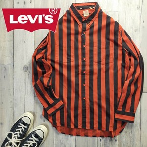 ☆Levis Vintage clothing LVC リーバイス ストライプ 長袖シャツ size（L）S1518