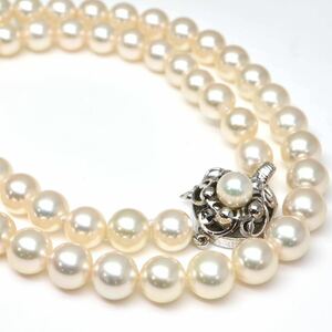 良質!!◆アコヤ本真珠ネックレス/ 24 ◆A 約32.8g 約42.5cm 7.0-7.5mm珠 pearl パール jewelry necklace ジュエリー EA5/EC0