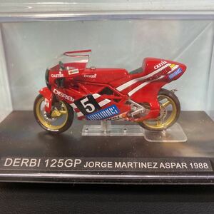DERBI 125GP JORGE MARTINEZ ASPAR 1988/DeAGOSTINIチャンピオンバイクコレクション/デビル125GP ホルヘマルティネスアスパル5/模型置物