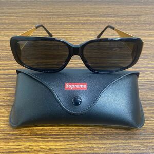 supreme シュプリーム サングラス ゴールドテンプル ブラックレンズ Royce Sunglasses ケース メガネクロス付