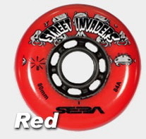 SEBA セバ インラインスケート ウィール タイヤ 赤 Red レッド 84A 80mm 8個セット スポーツ シューズ ローラースケート 運動 レジャー