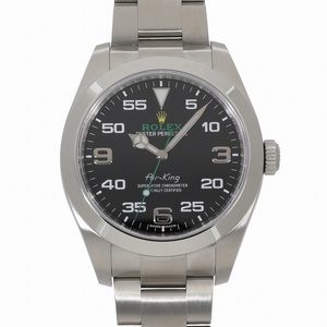 ロレックス エアキング 116900 ランダム ブラック メンズ 中古 送料無料 腕時計