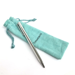 ◆TIFFANY&Co. ティファニー ボールペン ◆ シルバーカラー シルバー Tクリップ 文具 PEN