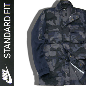 新品 NIKE ナイキ【カモ柄 迷彩】 M-65 ジャケット アウター CAMO JACKET カモジャケット S 春 秋 ★332790 ナイキ