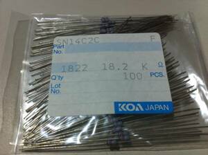 KOA SN14C2C 1/4w　18.2KΩ F ±1％ 100本1袋(17）