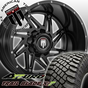 20x12J ハイラックス GUN125 AMERICAN TRUXX AT165 20インチマッドタイヤホイール ATTURO TRAIL BLADE XT 265/50R20 275/55R20 285/55R20