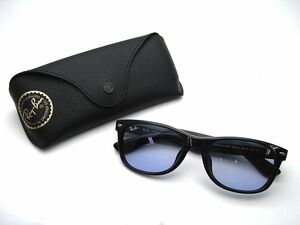 1000円スタート サングラス Ray-Ban レイバン RB 2132-F 55□18 140 ブラック ウェリントン型 ケース付 メンズ アイウェア WHO □Z①905