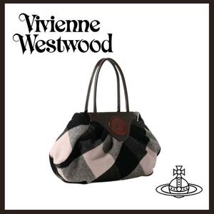 ○★新品 未使用 Vivienne Westwood ブランケットチェック 桃○●