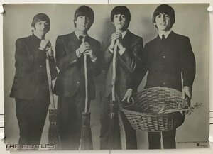 ビートルズ THE BEATLES 1965 GRAFFITTI POSTER 東芝EMI /白黒・ ポスター