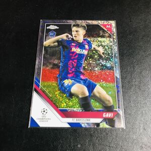 (RC) Gavi / 2021-22 Topps Chrome UEFA Champions League Silver Mini-Diamond #/275 ルーキーカード！ 275枚限定 ガビ バルセロナ