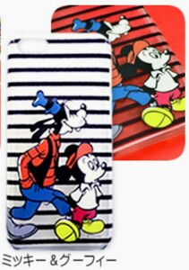 iPhone５c★ミッキー＆グーフィー★ディズニー★カスタムカバー★スマホカバー★可愛い★インテリア★Disney★飾り★新品未使用★送料無料