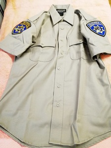 ★ CHP カリフォルニア ハイウェイパトロール 制服 半袖 未使用 新品 カリフォルニアハイウェイパトロール ジョン＆パンチ 警察 USA CA LA