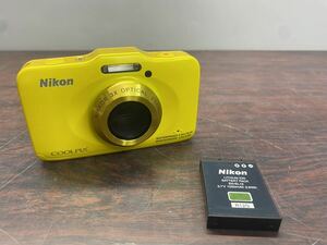 A3184)撮影可　Nikon/ニコン COOLPIX S31 イエロー クールピクス デジカメ
