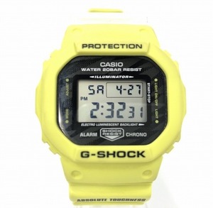 カシオ CASIO 腕時計 G-SHOCK ジーショック クォーツ式 デジタル ユニセックス イエロー系 DW-5600TGA