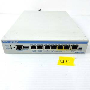 □11【通電OK】NEC IX2015 アクセスルータ IPv6 PPPoE 10/100BASE-TX 6ポート ルーター ギガビットイーサネット ネットワーク 通信