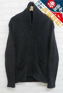 7T9904/jun hashimoto FULL ZIP SHAWL COLLAR CARDIGAN KNT023-CTK01 ジュンハシモト フルジップショールカラーカーディガン ニット