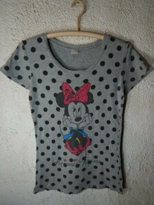 to2446　moussy　jointly Disney　マウジー　ディズニー　コラボ　レディース　半袖　tシャツ　水玉　ミニー　マウス　デザイン　人気