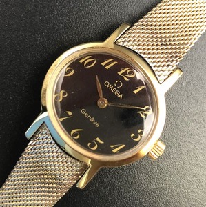 ◆時計◆『WH-11693』★OMEGA(オメガ)★Geneve オーバル アラビア ゴールドブレス★稼働品★