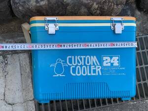 ★昭和レトロ CUSTOM COOLER Product by DAIKA PLASTIC 24 ダイカ クーラーボックス /検索 OLYMPIC FISHING LEISURE COOLER