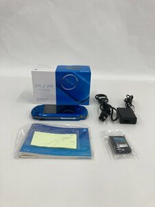 SONY ソニー PSP プレイステーション ポータブル 本体 PSP3000 VB バイブラント・ブルー　箱・付属品付き 通電〇【CEAL9031】